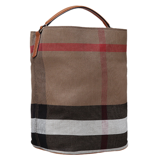 BURBERRY(USED)애쉬비 캔버스 체크 호보백