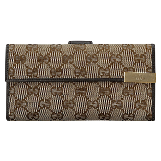 GUCCI(USED) 구찌 GG로고 패브릭 장지갑
