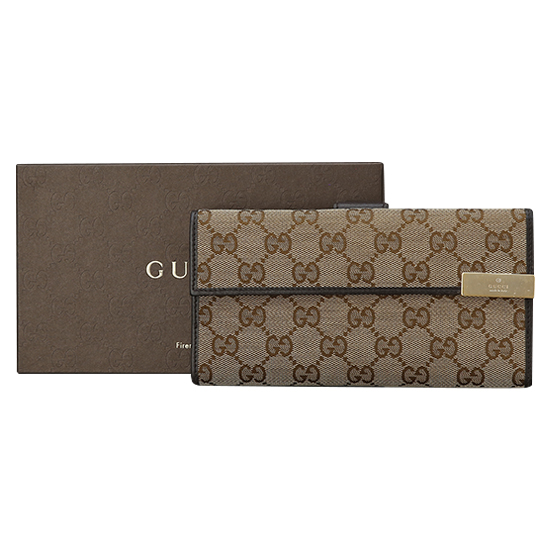 GUCCI(USED) 구찌 GG로고 패브릭 장지갑