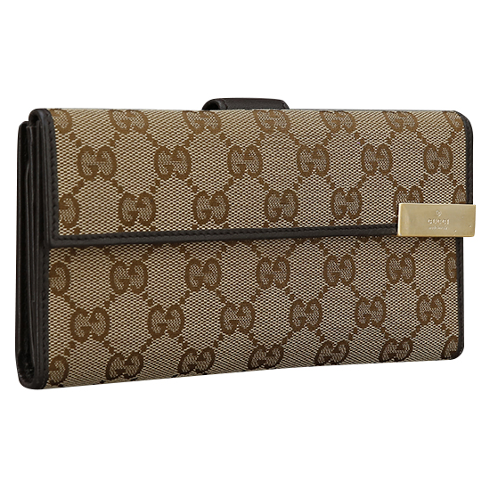 GUCCI(USED) 구찌 GG로고 패브릭 장지갑