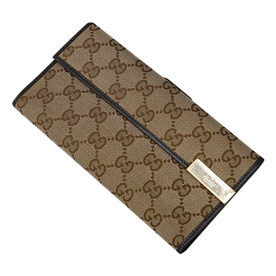 GUCCI(USED) 구찌 GG로고 패브릭 장지갑