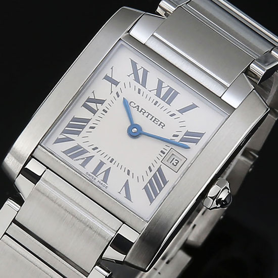 CARTIER((USED) 탱크 프랑세스 스틸 M
