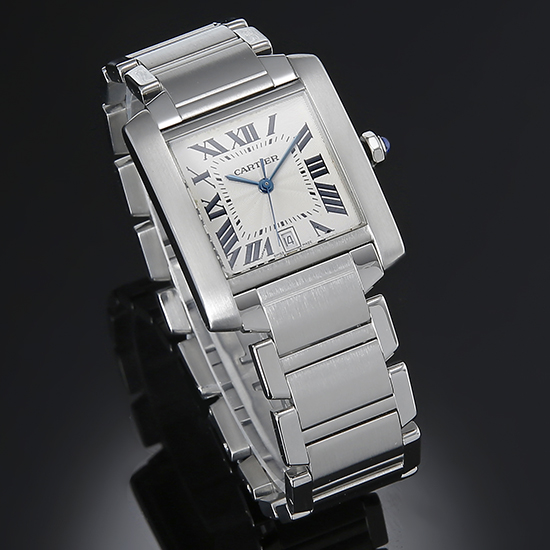 CARTIER(USED) 탱크 프랑세스 스틸 L