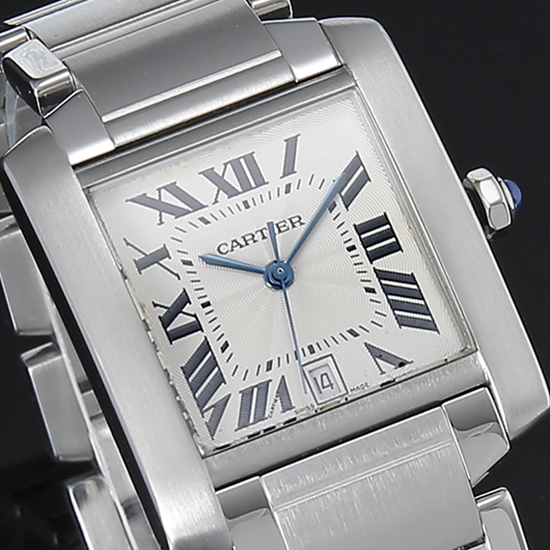 CARTIER(USED) 탱크 프랑세스 스틸 L
