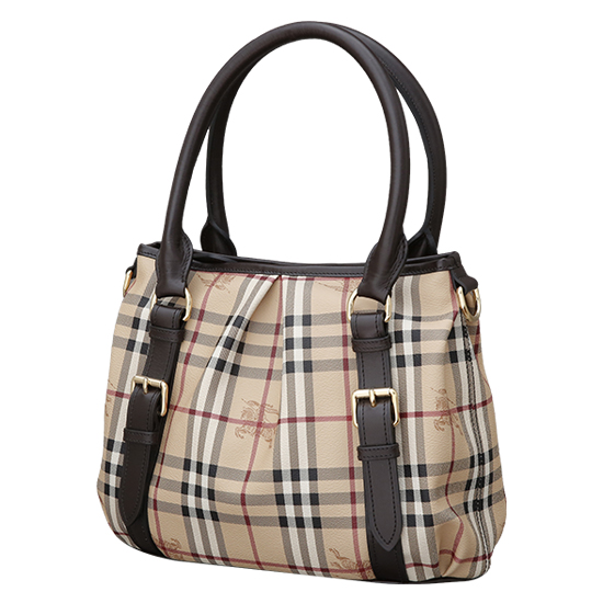 BURBERRY(USED)노바체크 PVC 토트겸 숄더백
