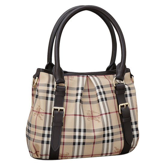 BURBERRY(USED)노바체크 PVC 토트겸 숄더백