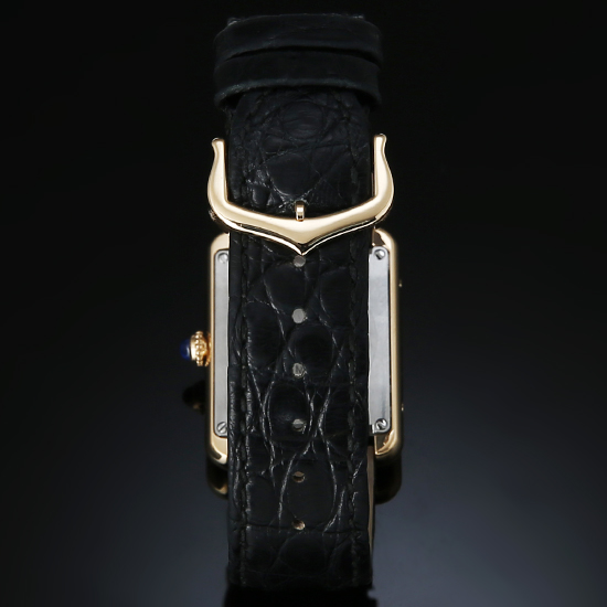 CARTIER(USED) 탱크솔로 콤비 가죽밴드 스몰