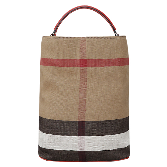 BURBERRY(USED)애쉬비 캔버스 체크 호보백