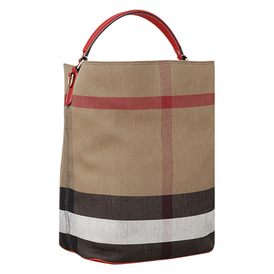 BURBERRY(USED)애쉬비 캔버스 체크 호보백