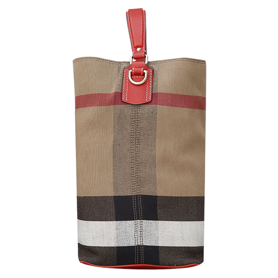 BURBERRY(USED)애쉬비 캔버스 체크 호보백