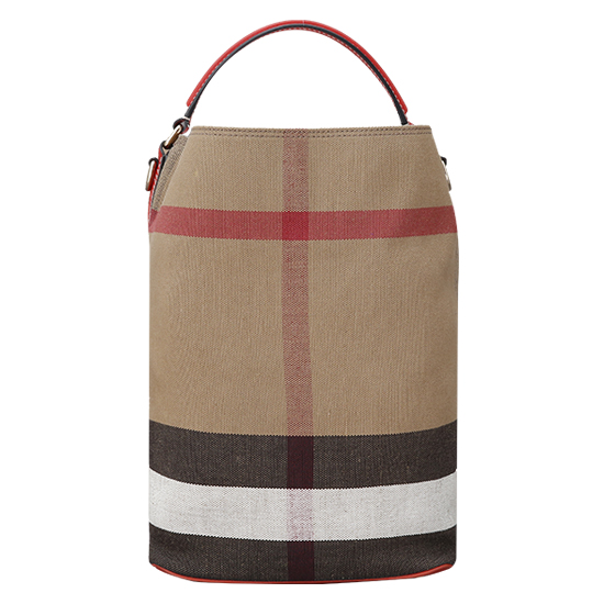 BURBERRY(USED)애쉬비 캔버스 체크 호보백