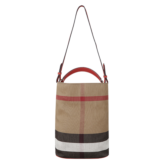 BURBERRY(USED)애쉬비 캔버스 체크 호보백