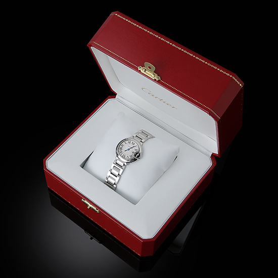 CARTIER(USED)발롱블루 스틸 28