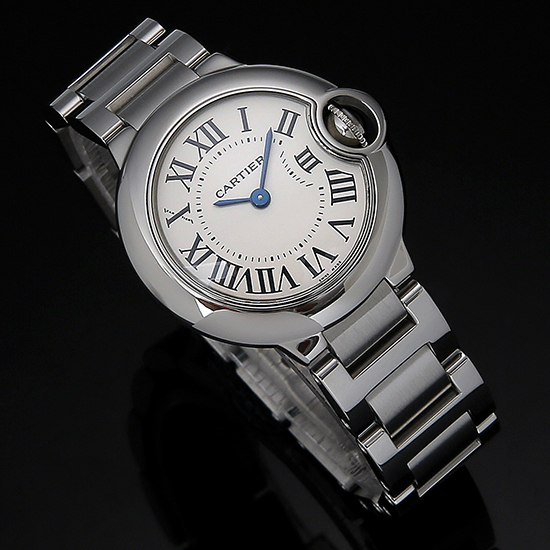 CARTIER(USED)발롱블루 스틸 28