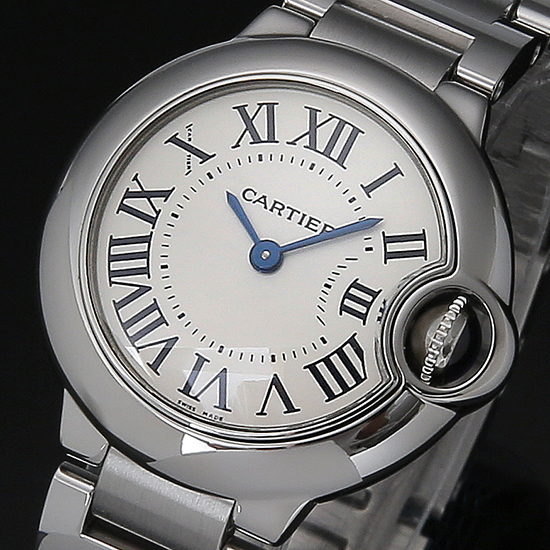 CARTIER(USED)발롱블루 스틸 28