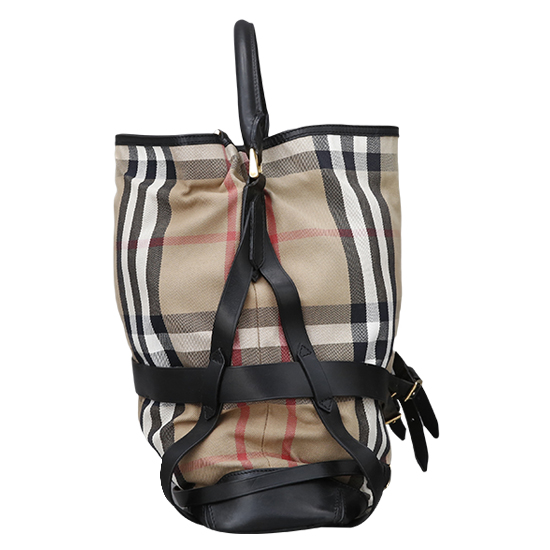 BURBERRY(USED)하우스 체크 트리밍 토트겸 숄더백