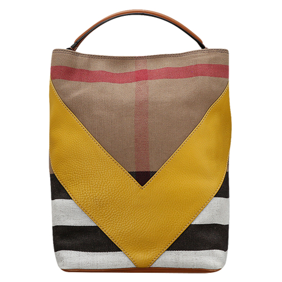 BURBERRY(USED)애쉬비 캔버스 체크 호보봭