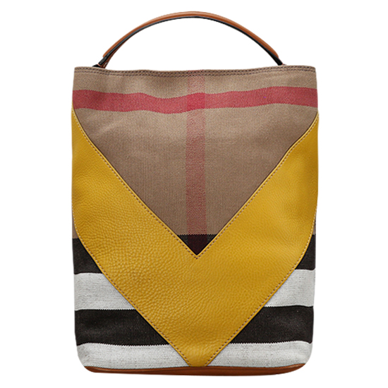 BURBERRY(USED)애쉬비 캔버스 체크 호보봭