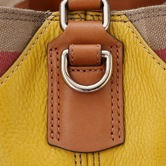 BURBERRY(USED)애쉬비 캔버스 체크 호보봭