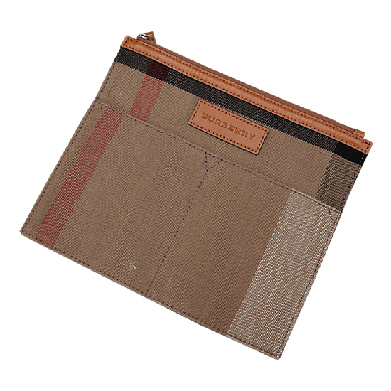 BURBERRY(USED)애쉬비 캔버스 체크 호보봭