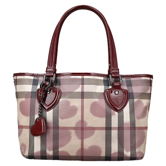 BURBERRY(USED)PVC 하트 스킨 숄더백