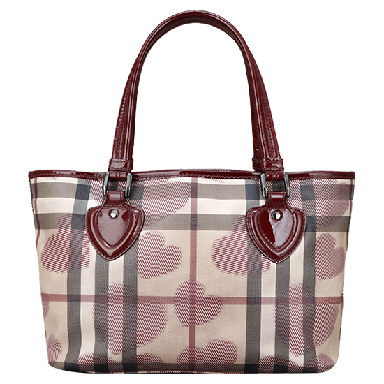 BURBERRY(USED)PVC 하트 스킨 숄더백