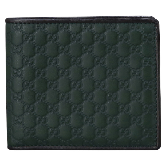 GUCCI(USED) 구찌 GG로고 씨마 그린 반지갑