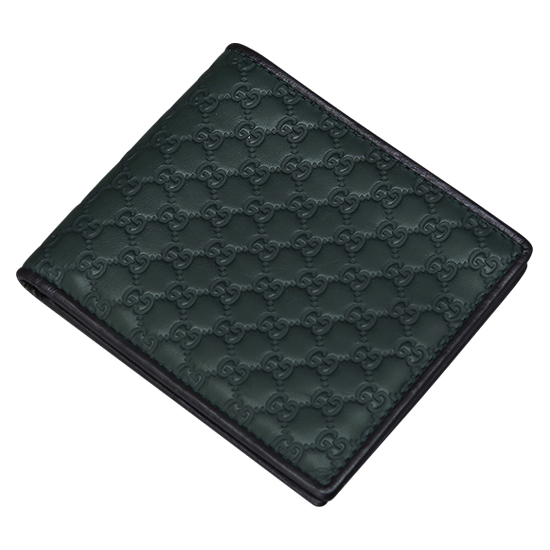 GUCCI(USED) 구찌 GG로고 씨마 그린 반지갑