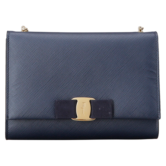 FERRAGAMO(USED)바라리본 체인 크로스백