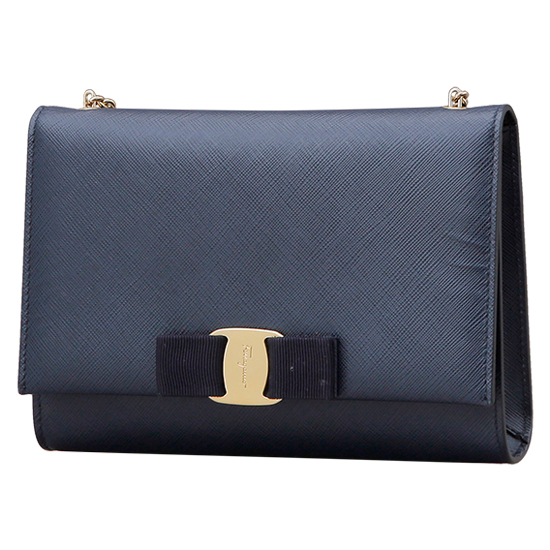 FERRAGAMO(USED)바라리본 체인 크로스백