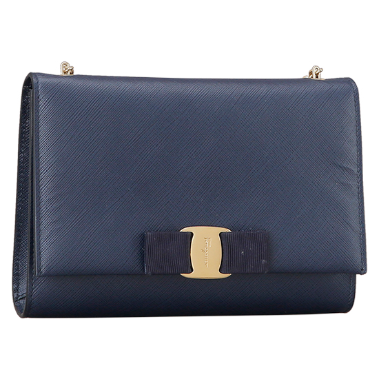 FERRAGAMO(USED)바라리본 체인 크로스백