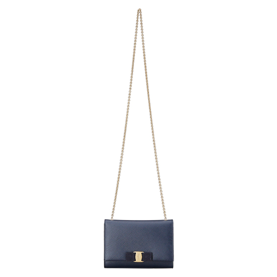 FERRAGAMO(USED)바라리본 체인 크로스백