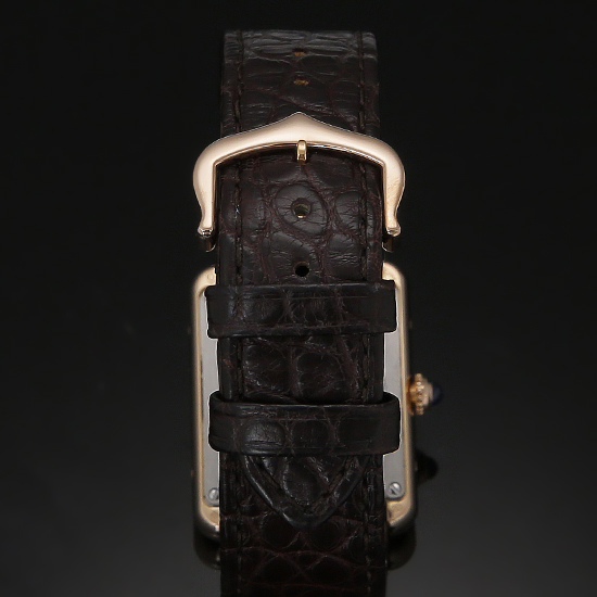 CARTIER(USED)탱크솔로 콤비 레더밴드 스몰
