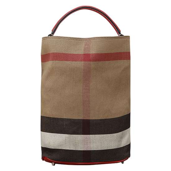 BURBERRY(USED)애쉬비 캔버스 체크 호보백
