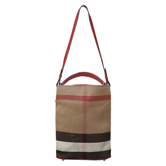 BURBERRY(USED)애쉬비 캔버스 체크 호보백