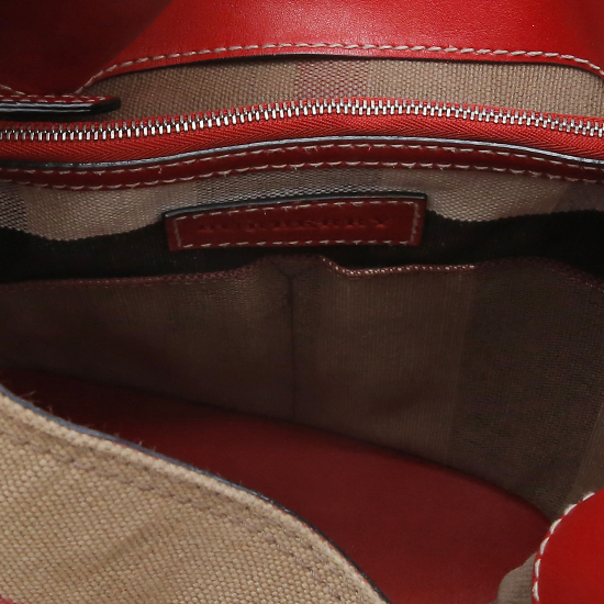 BURBERRY(USED)애쉬비 캔버스 체크 호보백