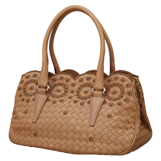 BOTTEGA VENETA(USED)인트레치아토 나파 위빙 토트백