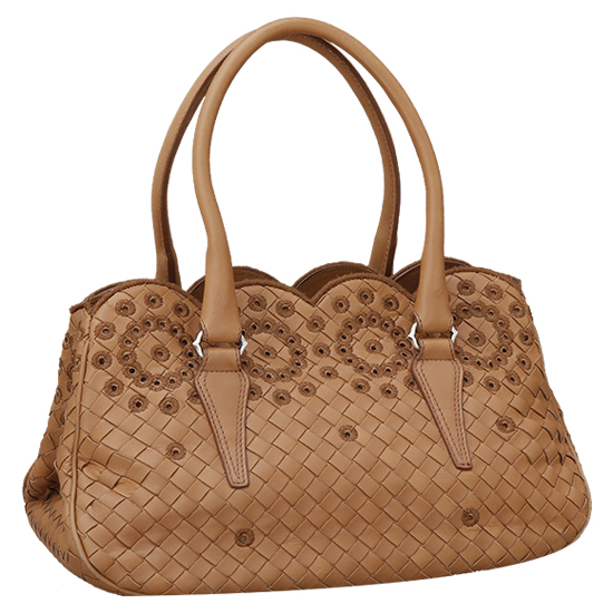 BOTTEGA VENETA(USED)인트레치아토 나파 위빙 토트백