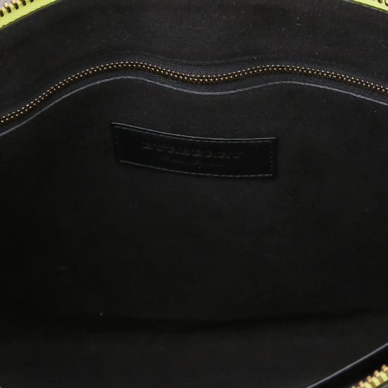 BURBERRY(USED)옐로우 레더 로고 클러치