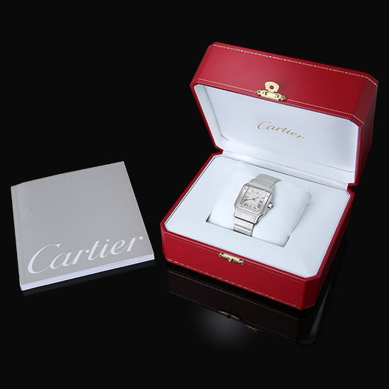 CARTIER(USED) 산토스 갈베 스틸 라지