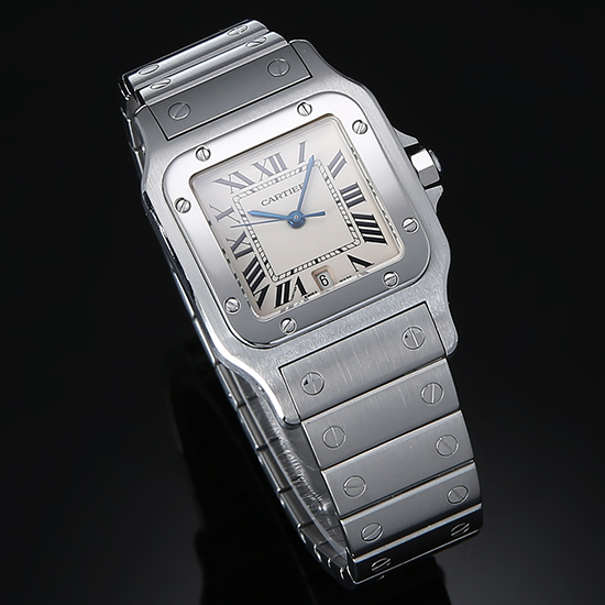 CARTIER(USED) 산토스 갈베 스틸 라지