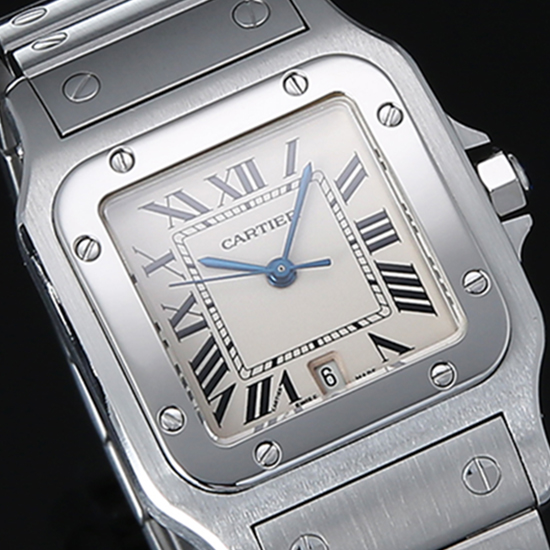 CARTIER(USED) 산토스 갈베 스틸 라지