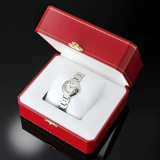 CARTIER(USED)발롱블루 스틸28