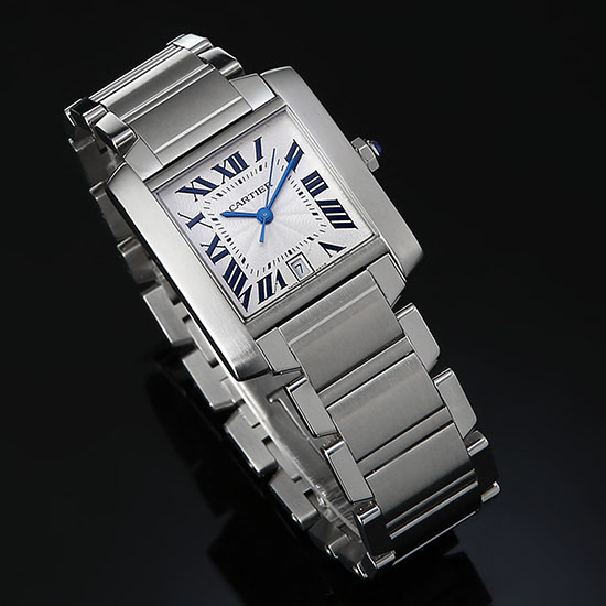 CARTIER(USED) 탱크 프랑세스 스틸 L