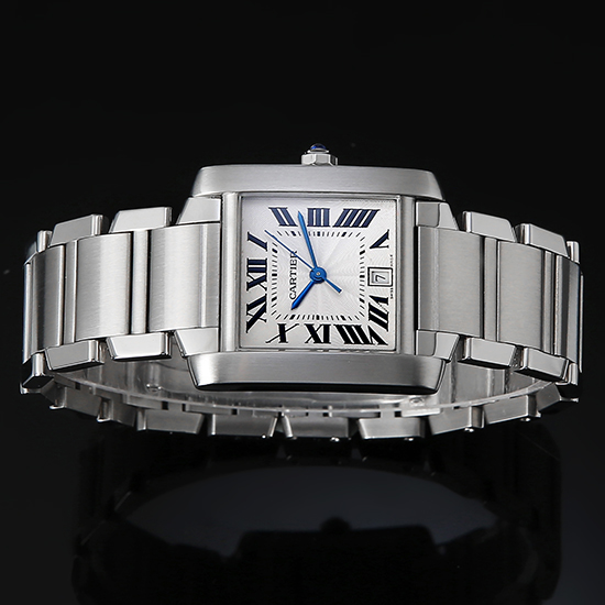 CARTIER(USED) 탱크 프랑세스 스틸 L