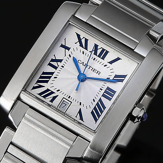 CARTIER(USED) 탱크 프랑세스 스틸 L
