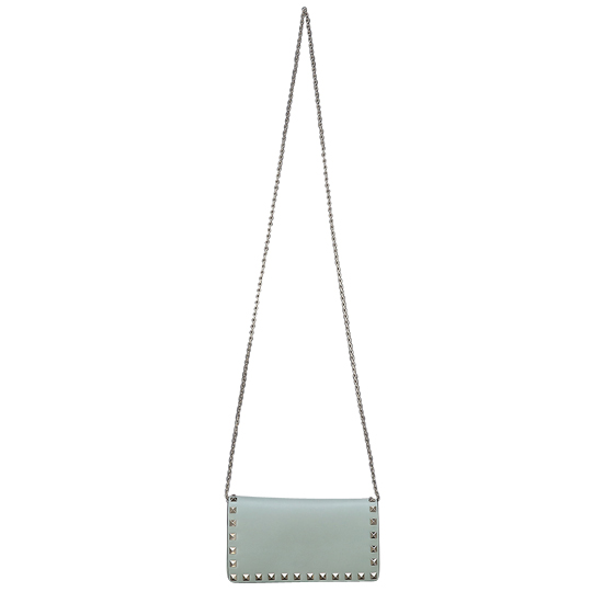 VALENTINO(USED)락스터드 블루 미니 크로스백