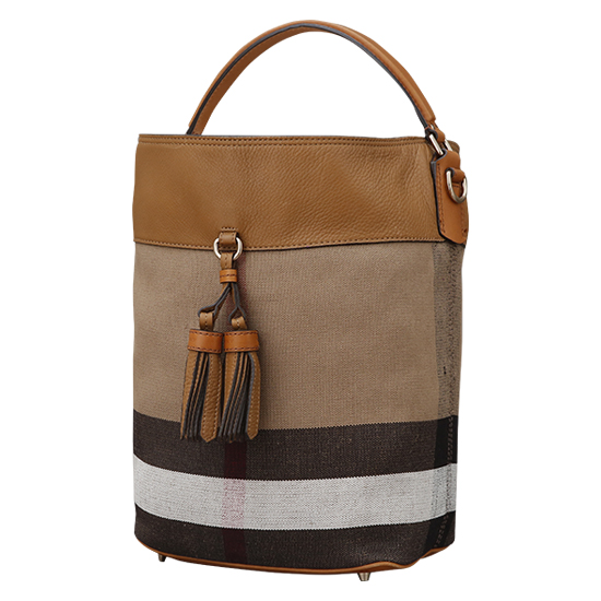 BURBERRY(USED)애쉬비 캔버스 체크 호보백