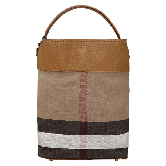 BURBERRY(USED)애쉬비 캔버스 체크 호보백