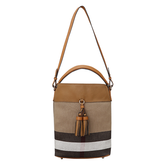 BURBERRY(USED)애쉬비 캔버스 체크 호보백
